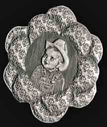 Silver Jewelry Pendant with flower frame