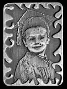 Silver Jewelry Pendant with splash frame